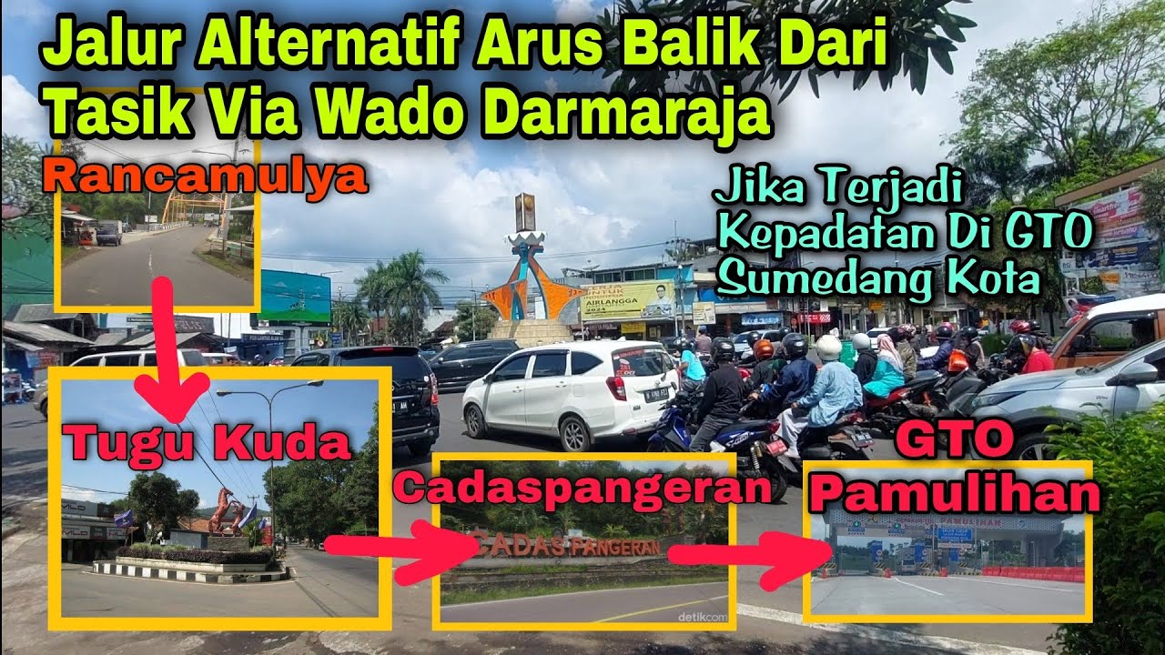 Jalur Alternatif Arus Balik Tujuan GTO Pamulihan Via Cadaspangeran Jika GTO Sumedang Padat 🛺