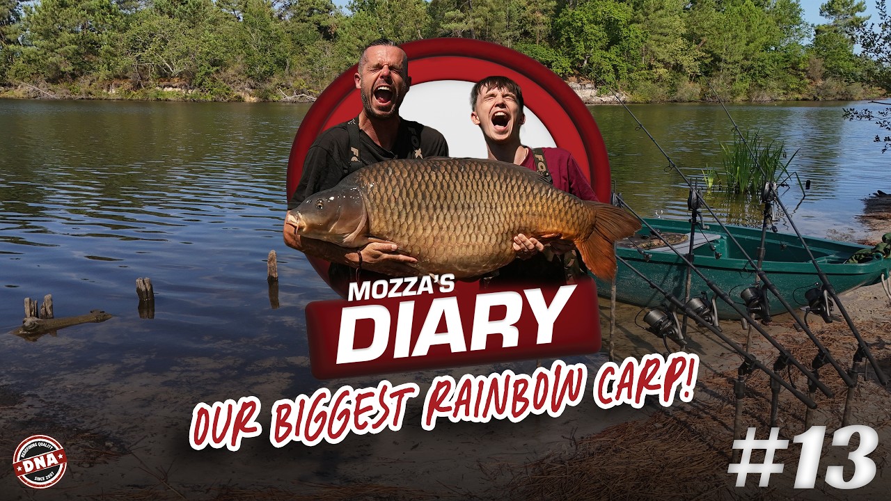 OUR BIGGEST RAINBOW CARP &ndash; 76LB! MOZZA'S DIARY #13 | CARP FISHING | LEE MORRIS | DNA BAITS