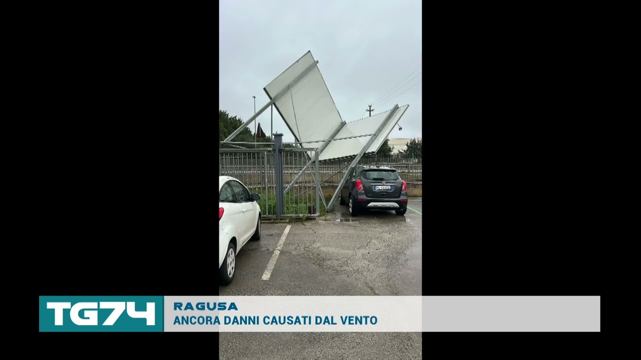 RAGUSA - ANCORA DANNI CAUSATI DAL VENTO
