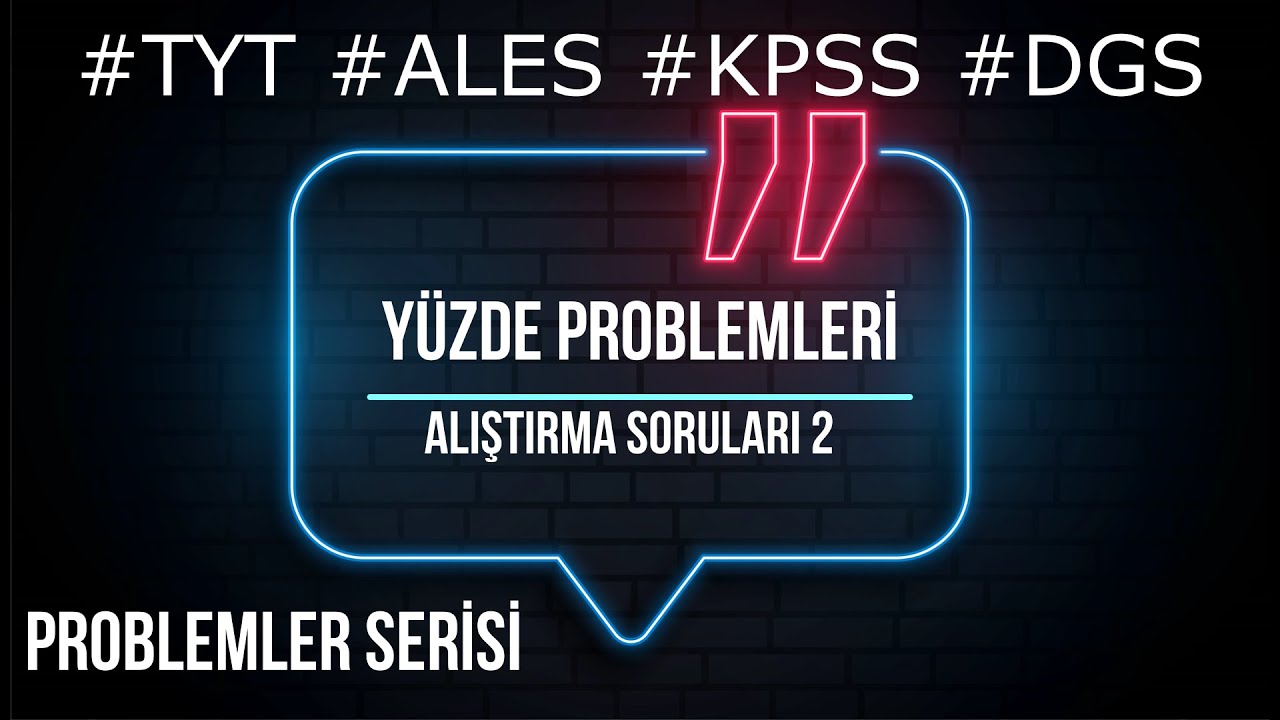 Yüzde Problemleri 4, Temel Seviyede Alıştırma Soruları 2, Pratik Çözümler #ÖSYM #yüzdeproblemleri