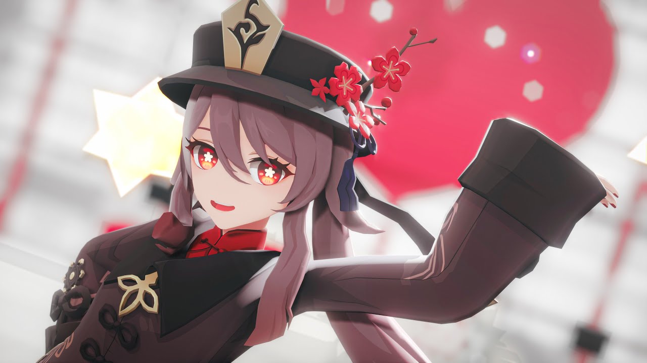 【Genshin Impact MMD/4K 60fps】胡桃 (Hu Tao) / おねがいダーリン(Please, darling.) EN sub