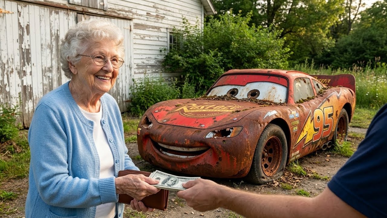 ASMR Restoration — She Sold Her "Old Red Car" for $600! It Was a Lightning McQueen!