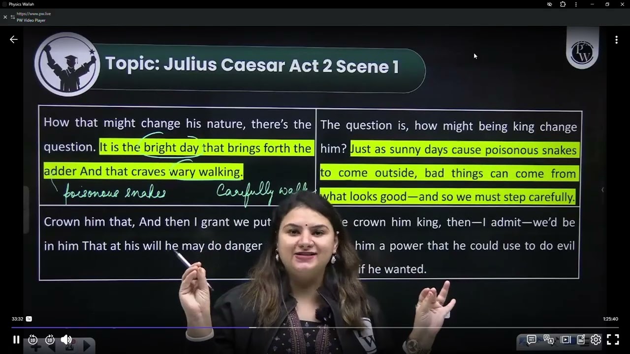 Physics Wallah 2026 RADIANT  julius caeser scent 2 part 1👩‍🦱