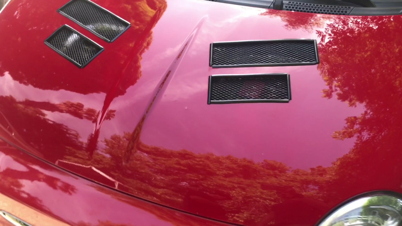 Fiat 500 Abarth Custom Hood Vents DIY Intake Turbo Cooling