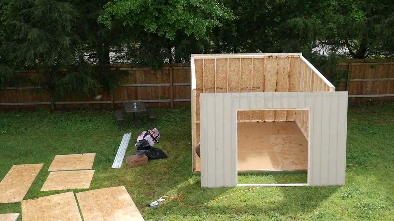 TUFF SHED INSTALL/SHE SHED??? | Home Depot Shed Install