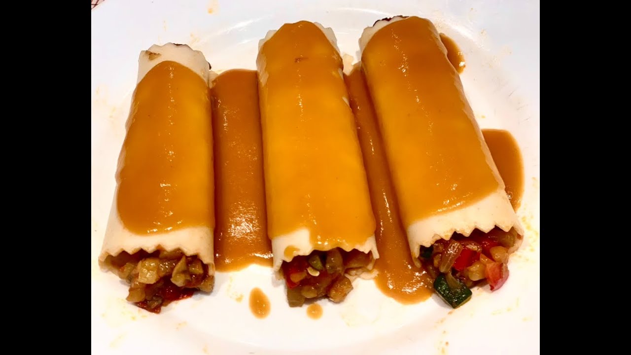 RECETA DE CANELONES DE VERDURAS CON VELOUTÉ DE CALABAZA| COCINA VEGANA | COCIN CON JORDI FERRAN