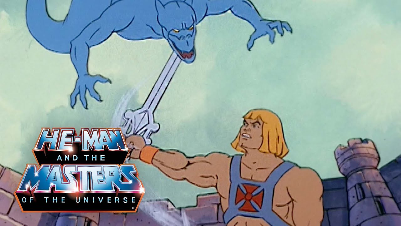He-Man pelea contra monstruos voladores para ayudar a un rey | He-Man en Español Latino