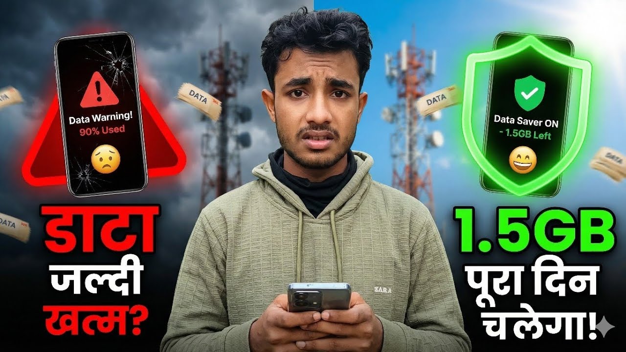 "Mobile Data Jaldi Khatam Ho Jata Hai? 😭 Bas Ye 3 Setting Kar Lo!"