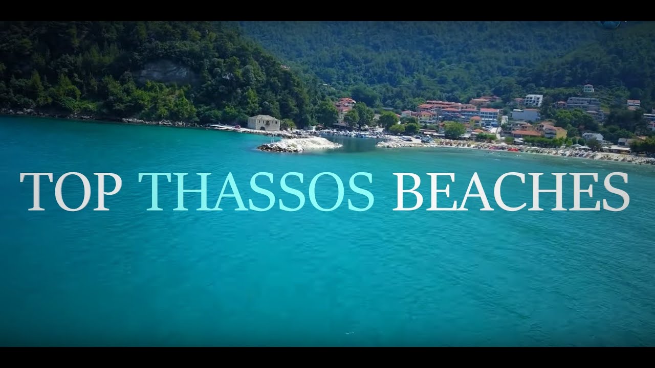 Top Thassos Beaches  Greece 4k View Drone!!!