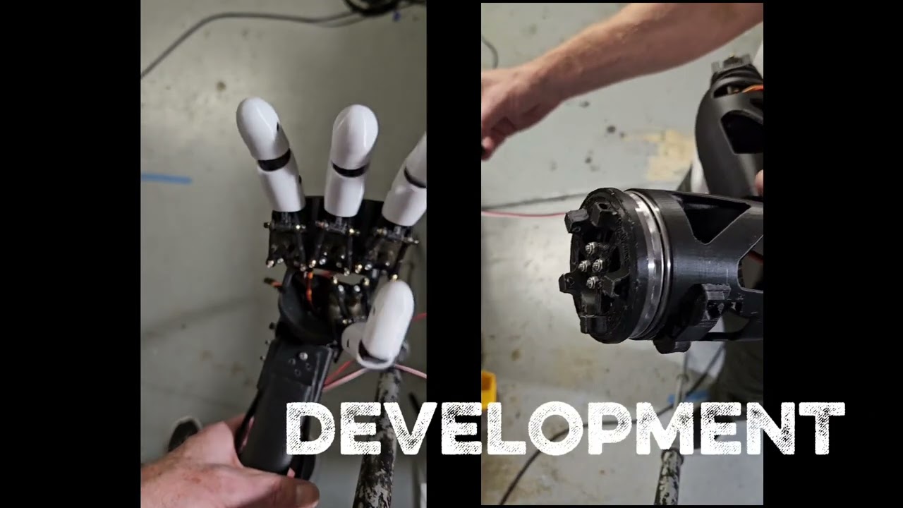Synthetic Arm Testing - Pollen Open Source Robot Hand Arm Hugging Face