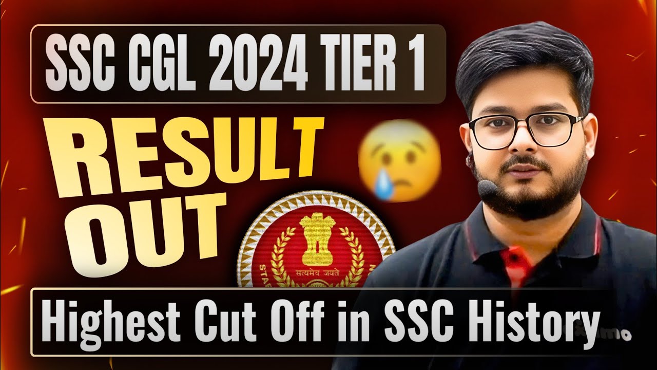 Result Out SSC CGL 2024 Tier 1 || Highest Ever Cut off in History Live Charcha