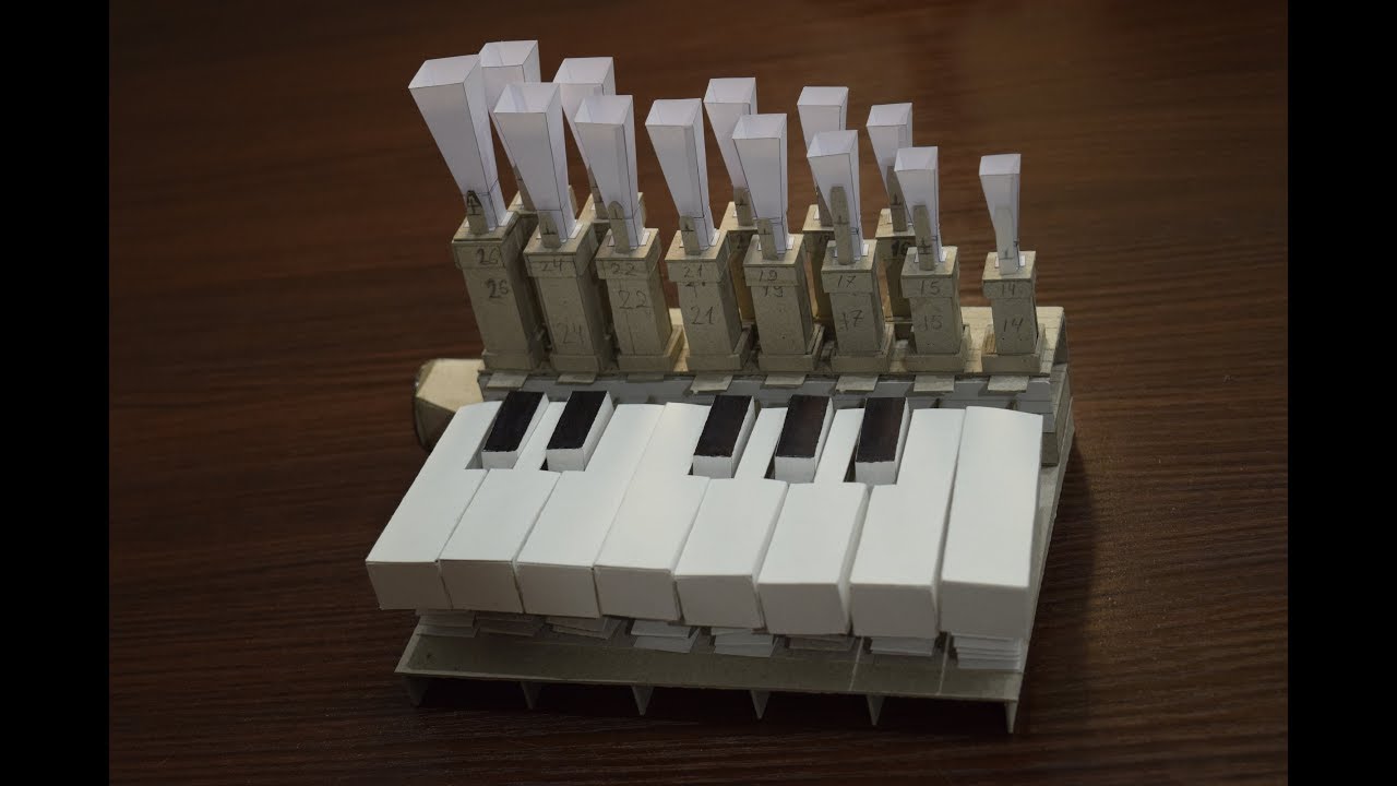 Organ with reed pipes from paper / ОргАн с язычковыми трубами из бумаги