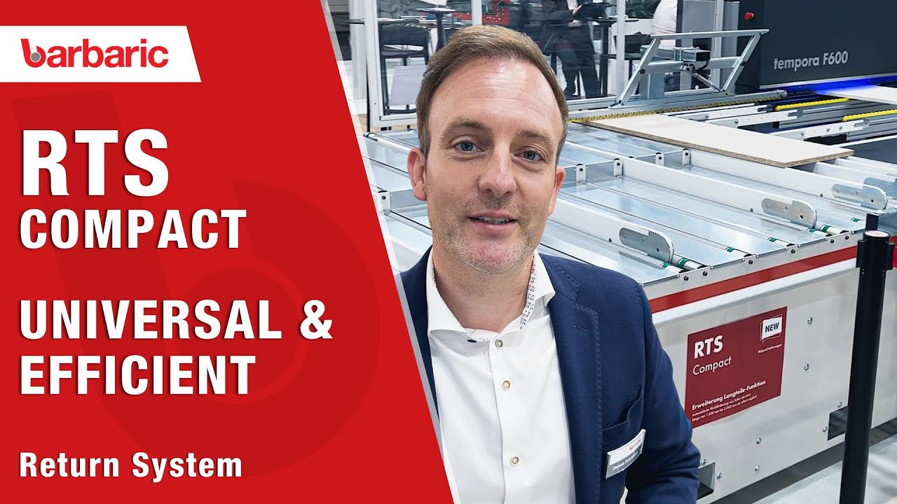 Barbaric Return System RTS Compact @ Ligna // Effortless Material Handling at the Edge Bander