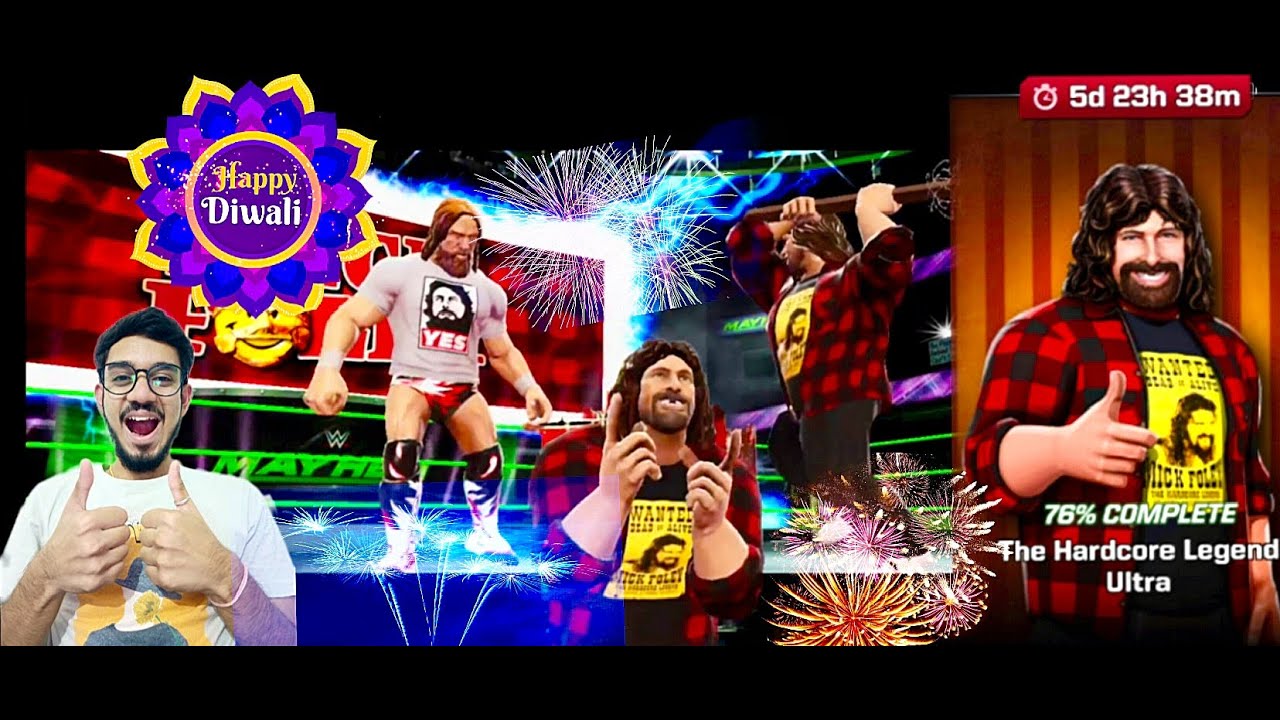 The Hardcore Legend Ultra || Diwali Special || WWE Mayhem || Mr.Benzok