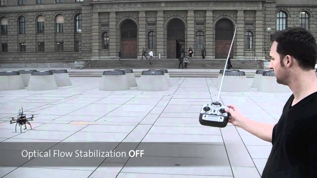 Optical Flow Stabilization of a Quadrotor
