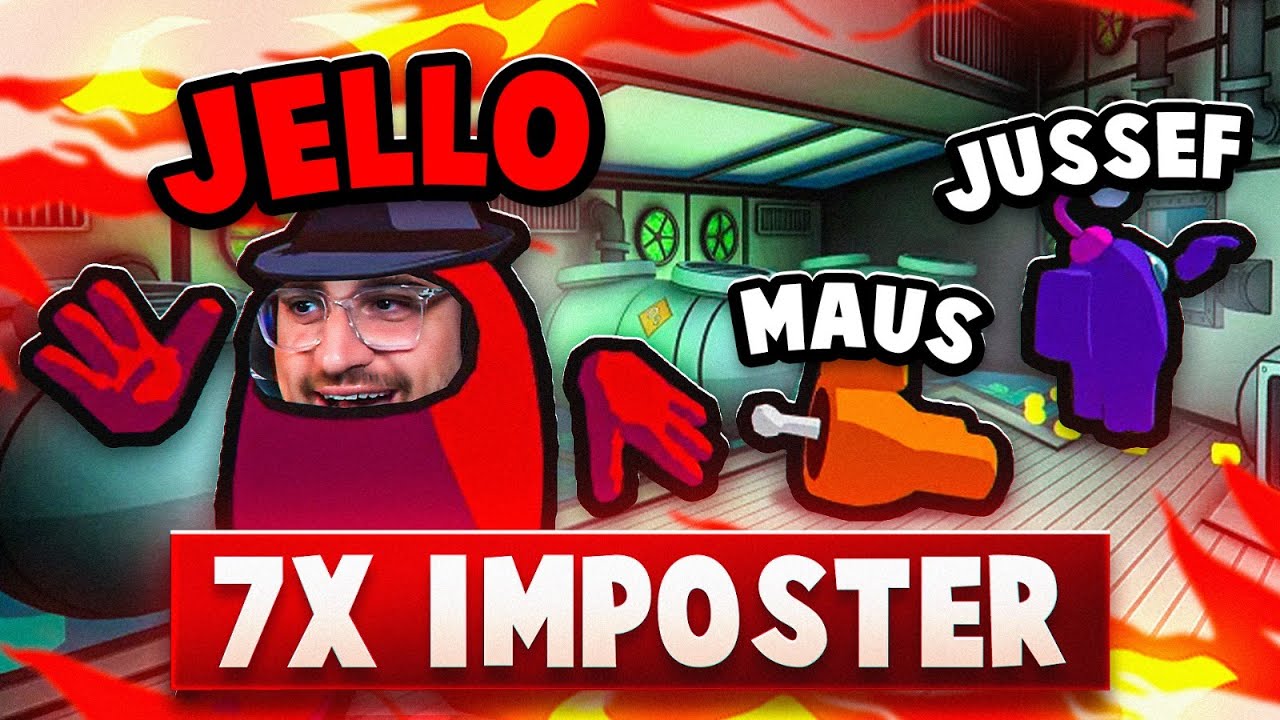 7x IMPOSTER IN AMONG US 3D + WINS!😍 mit Maus, Jussef, Danny, Mcky & Co. 🔥