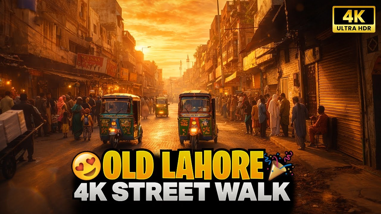 Walking Through Old Lahore: Gawalmandi to GPO | Real Street Life in 4K