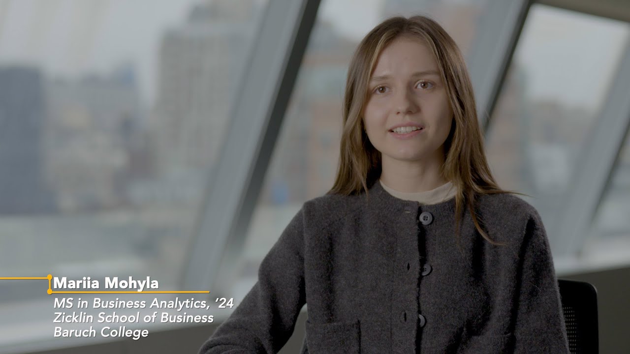 WhyZicklin: MS in Business Analytics with Mariia Mohyla ('24)