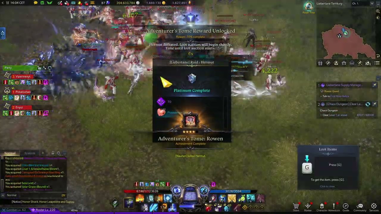Lost Ark - New Rowen Field Boss: Hermut! The Quest For The 8th Omnium Star Begins!