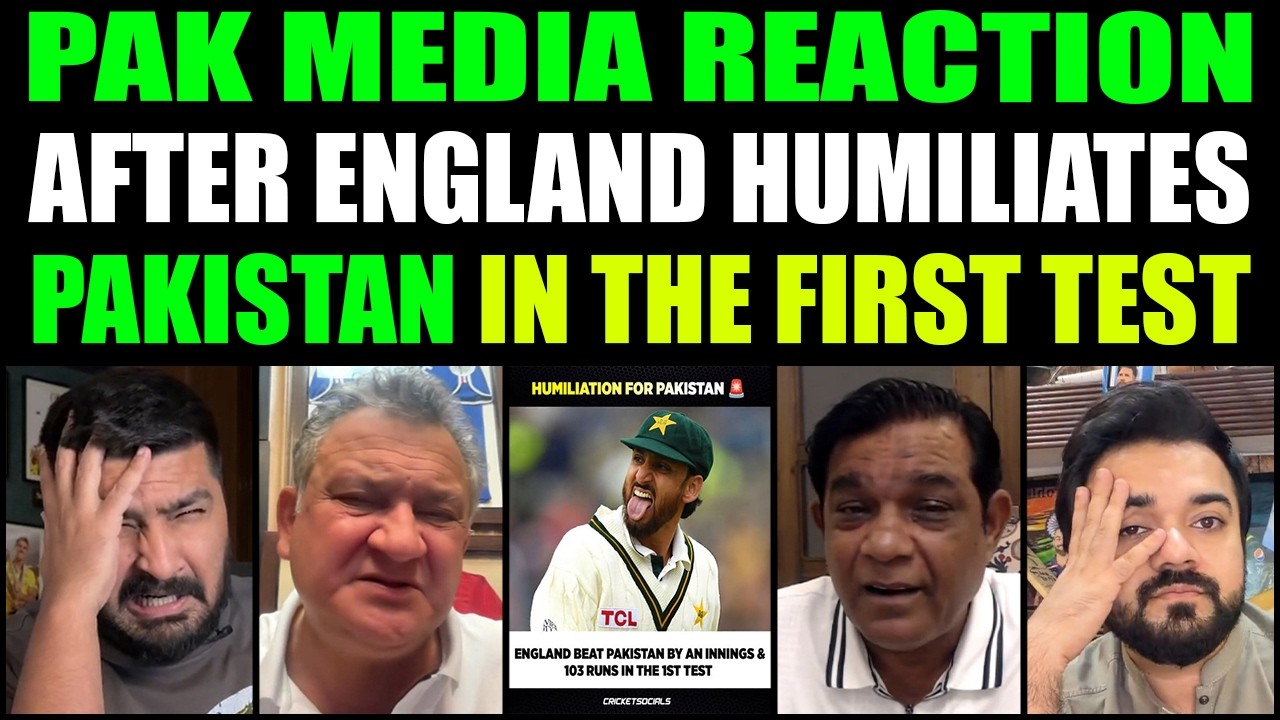 PAK MEDIA REACTION AFTER ENGLAND HUMILIATES PAKISTAN IN THE FIRST TEST!