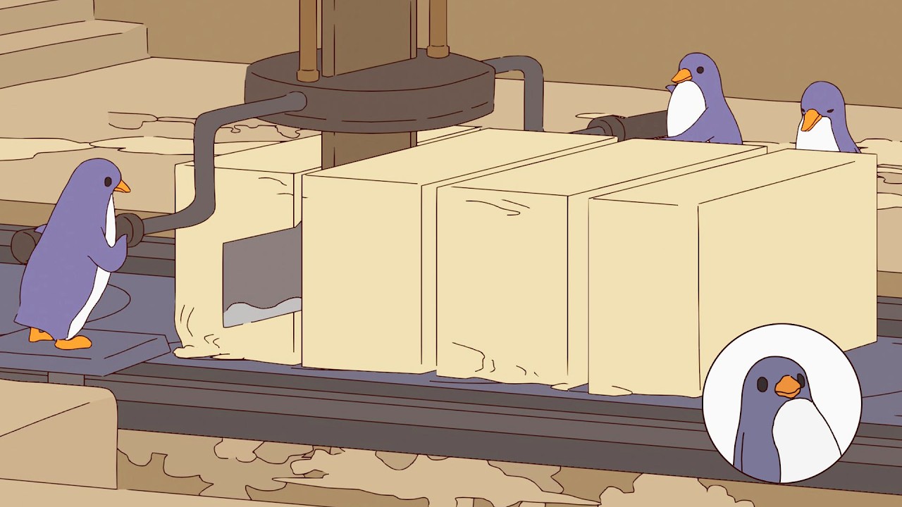Mini Penguins Make Giant Soap & Bathe for Three Months (animated short film)