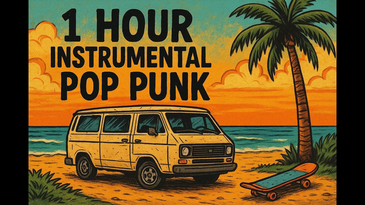 Summer Skies & Broken Vans – Pop-Punk Instrumental Album (1 Hour)