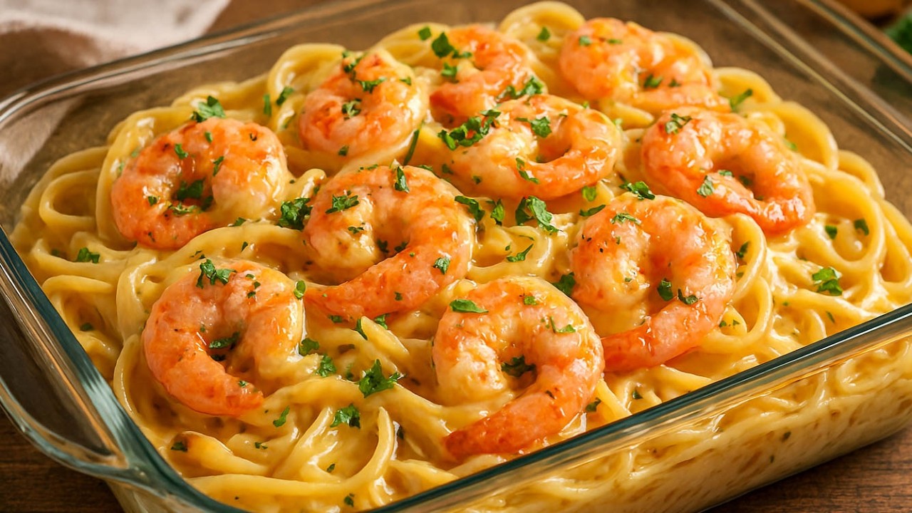 Rezept für cremige Garnelen-Pasta – besser als im italienischen Restaurant!