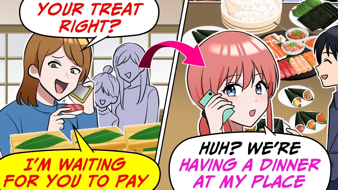 Mom Friends Binged on Fancy Sushi Expecting Me to Pay! But I Was Home... [RomCom Manga Dub]