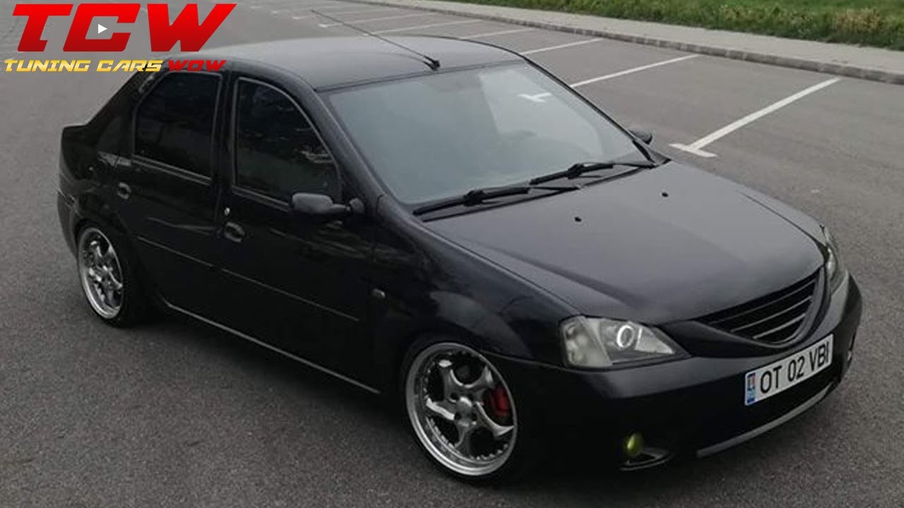 Black Dacia Logan Static Bad Boy Look Tuning Build by Catalin Vbi
