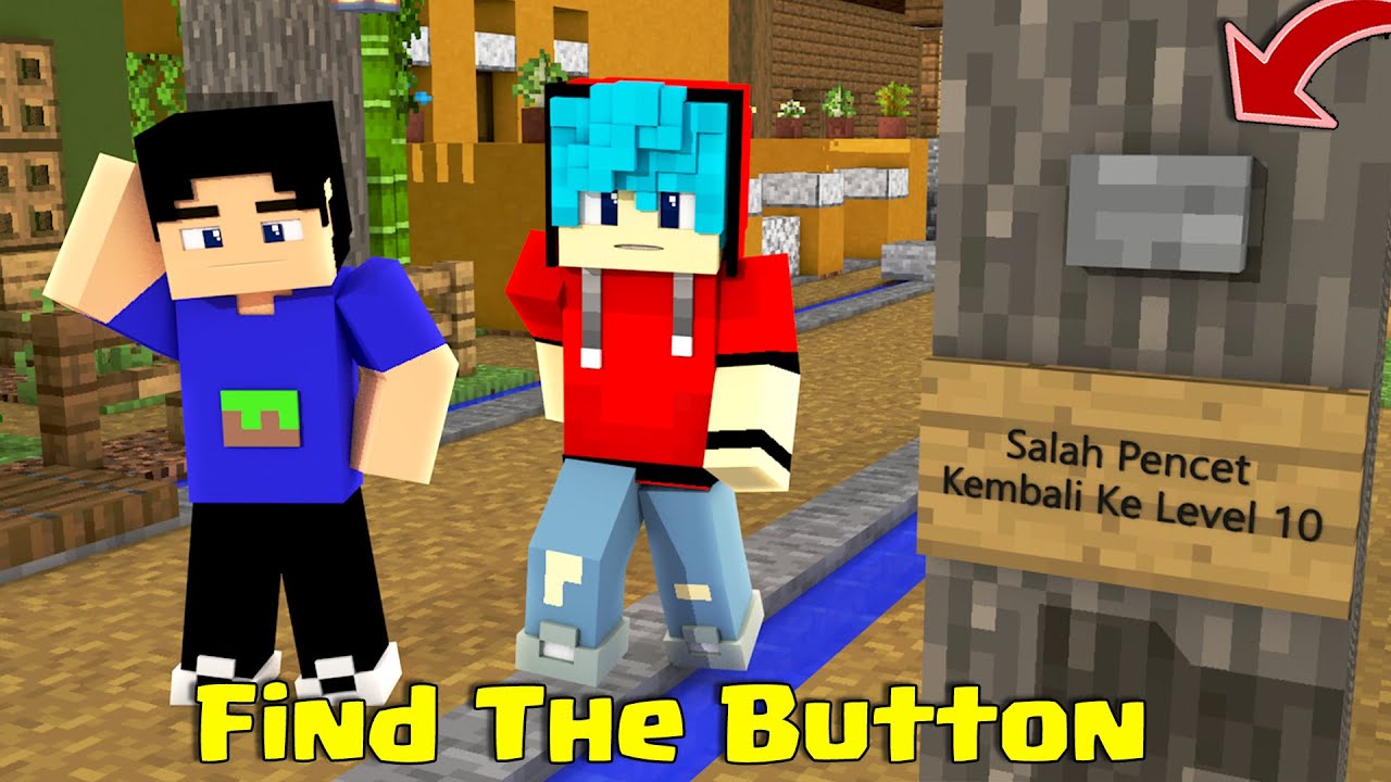Mencari Tombol Tersulit Banyak Tipuan di MCPE Find The Button