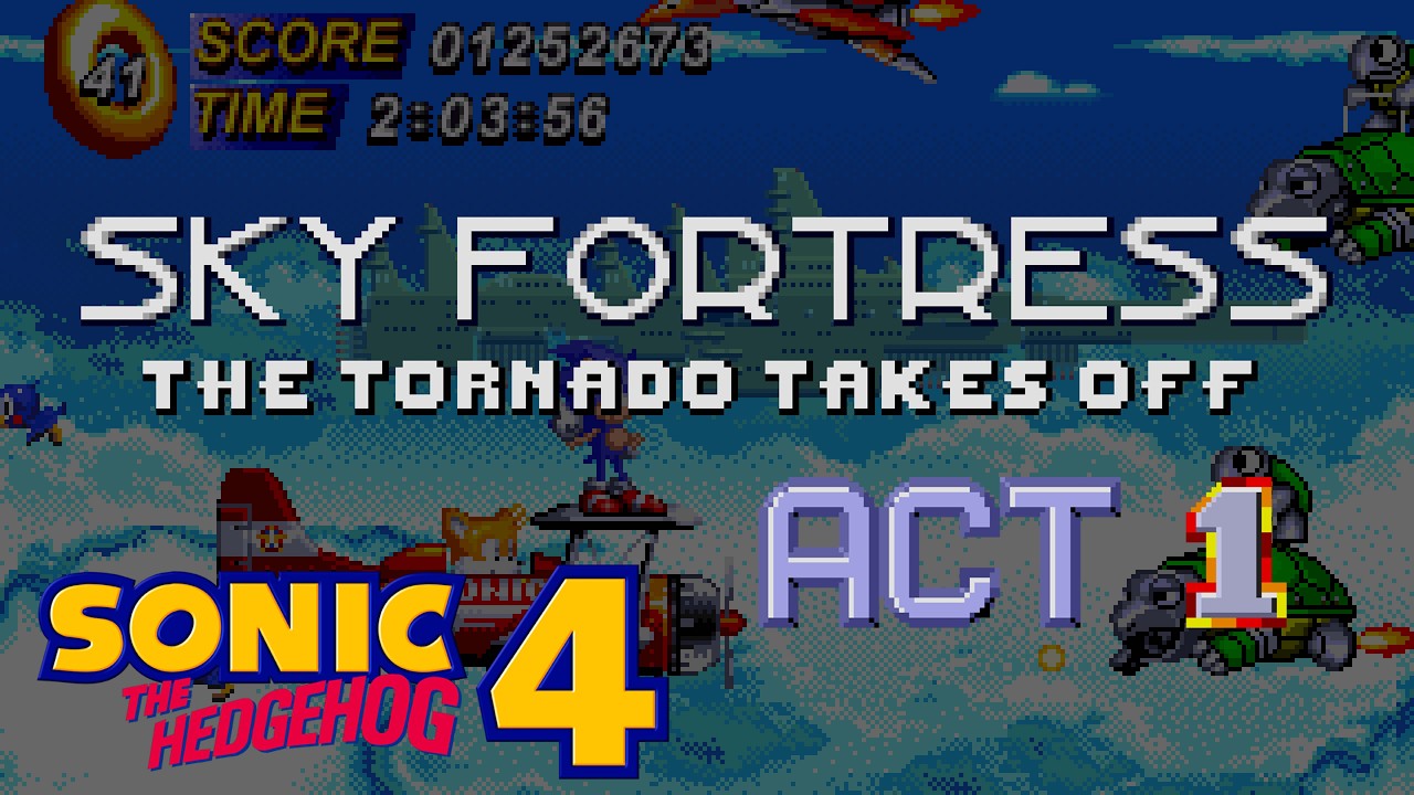 Sonic The Hedgehog 4 - Sky Fortress Zone Act 1 (SEGA 32X Remix)