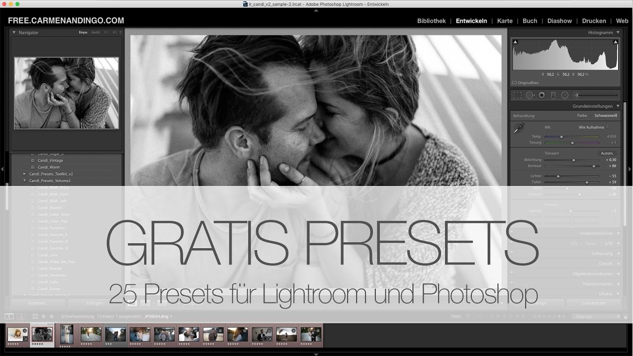 25 Gratis Presets für Lightroom und Photoshop