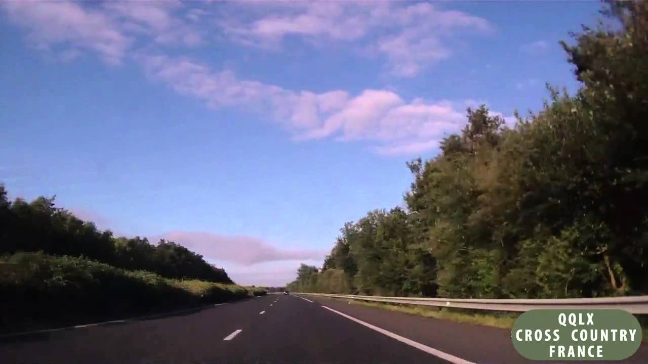 030 FRANCE 2012 Cross Country From Lemans To Donostia Spain - Street view car Timelapse TOFIL ROADS