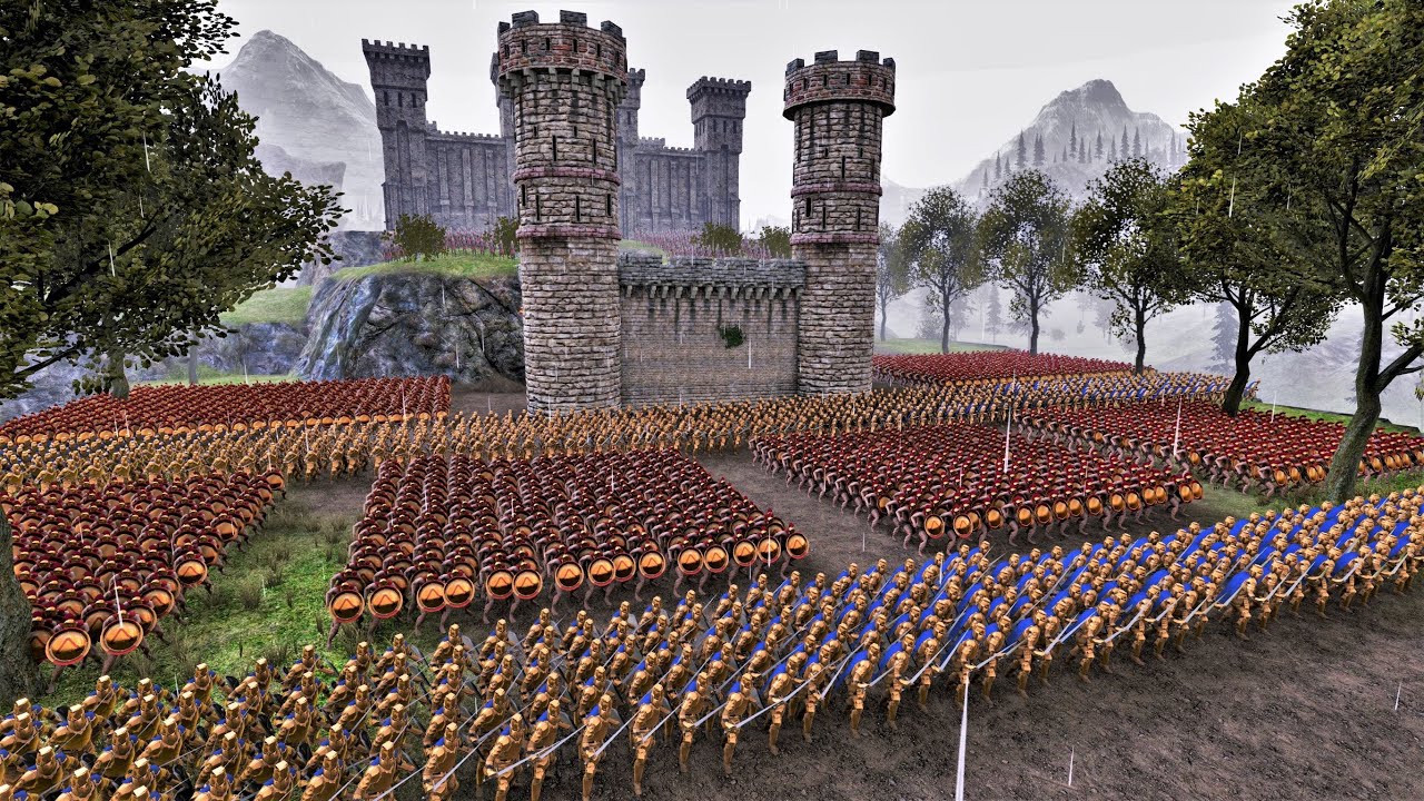 Spartans, Golden Knights and Archers VS Evil Of the Night - Ultimate Epic Battle Simulator