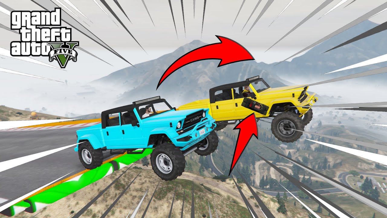 GTA 5 TRUCK VS TRUCK IMPOSSIBLE PARKOUR RACE
