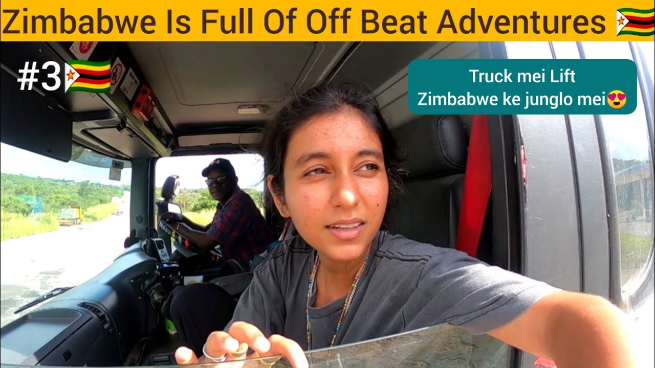 Solo Indian Girl Hitchhiking In Forests Of Africa | Zimbabwe 🇿🇼