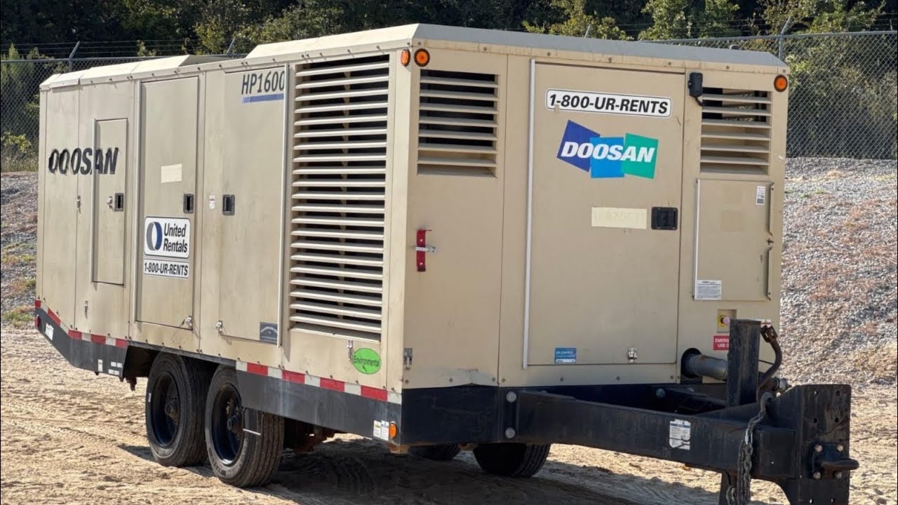 2018 Doosan HP1600WCU Portable Air Compressor