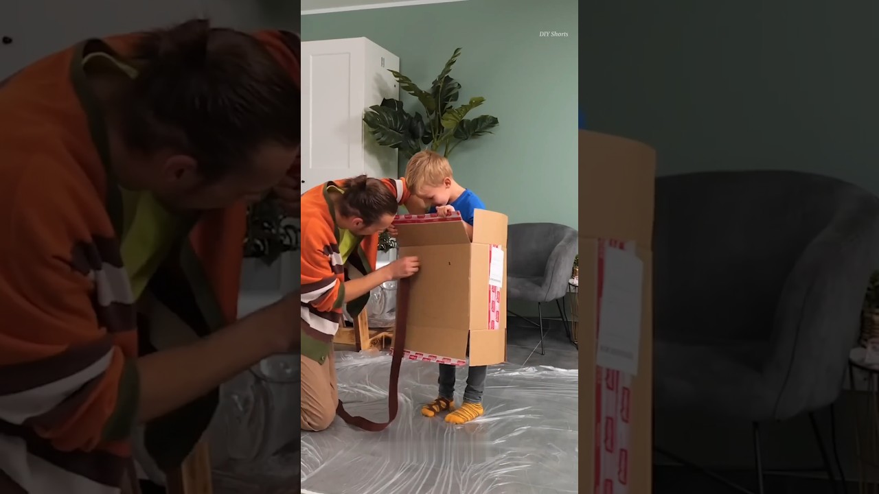 "Cardboard Therapy : A Father’s Creative Way to Heal His Son’s Heart ! 🧠🎨 