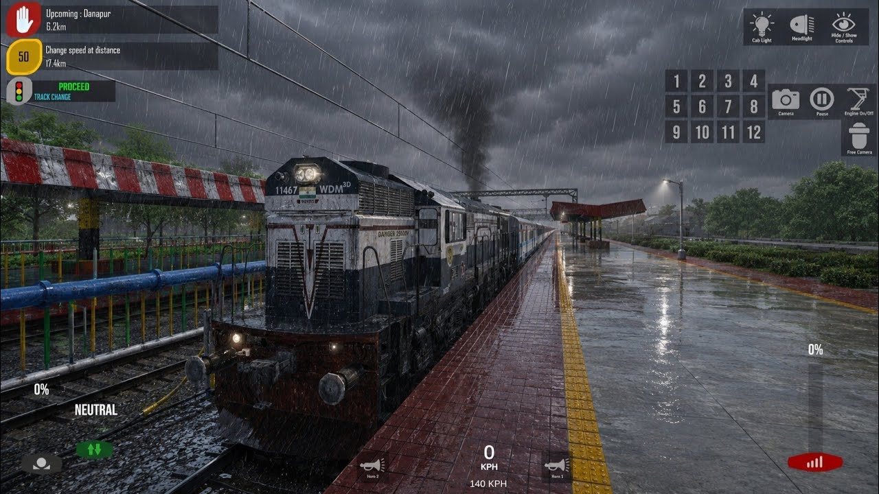 Indian train game railway simulator India going to Fatehpur 