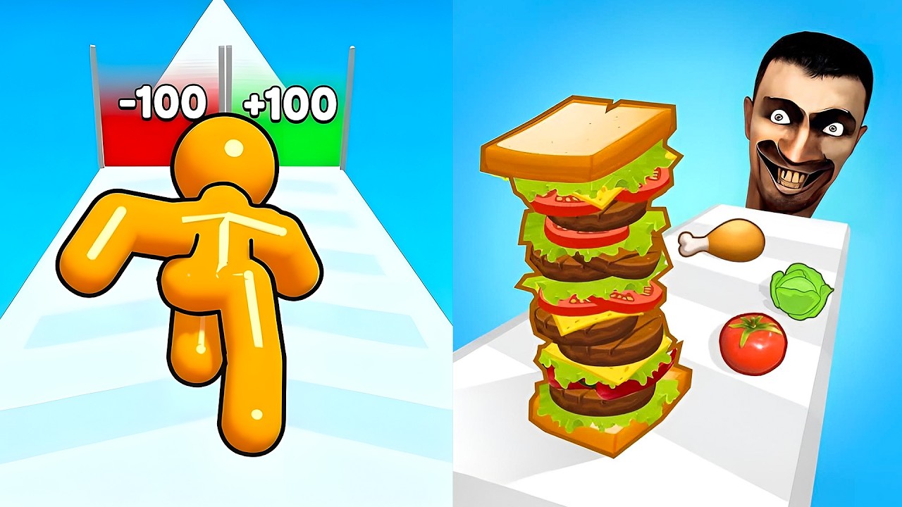 Tall Man Run vs Sandwich Runner🔥 EPIC 2026 Gameplay – All Levels UNLOCKED!