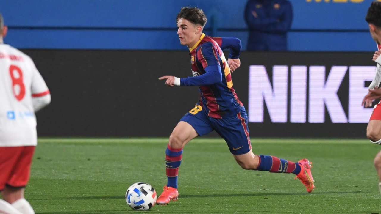 Gavi vs Hospitalet (Debut Bar&ccedil;a B) - 16 Years Old