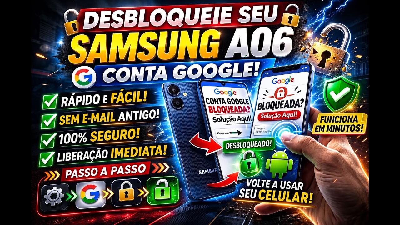 Como remover a conta Google do a06 atualizado 