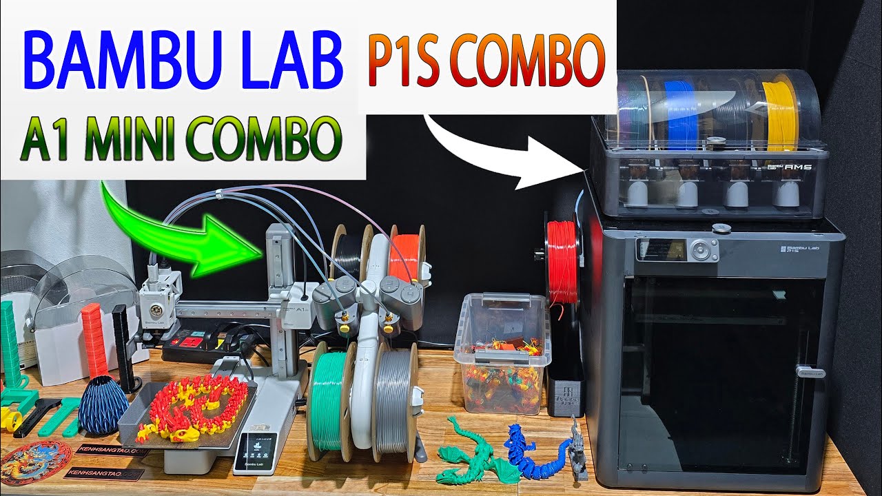Lên Đời IN 3D - Bambu Lab P1S COMBO, A1 Mini Combo - Máy IN 3D cho người mới bắt đầu