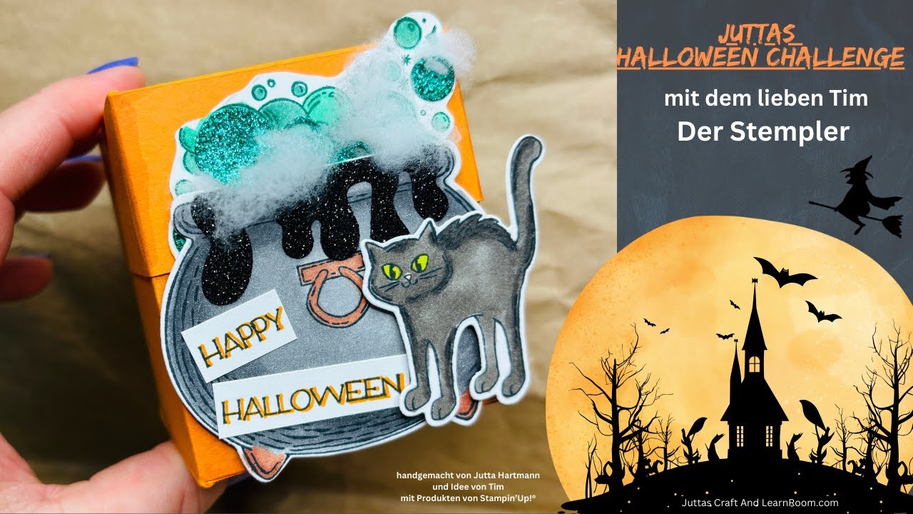 Stampin’Up! wunderschöne Verpackung à la Tim  der Stempler mein 2.Gast meiner Halloween Challenge