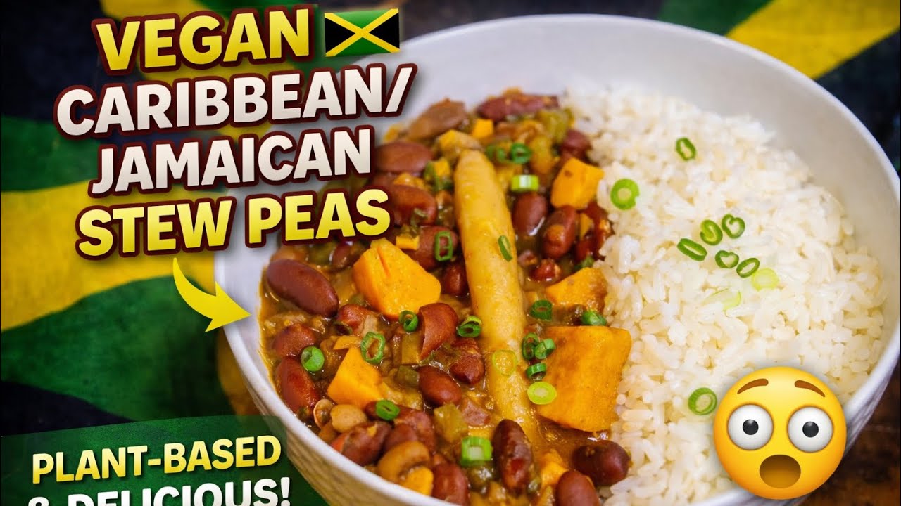 "Bring the Caribbean to Your Table: Quick and Delicious Vegan Jamaican Stew Peas Recipe 🔥🇯🇲🔥"