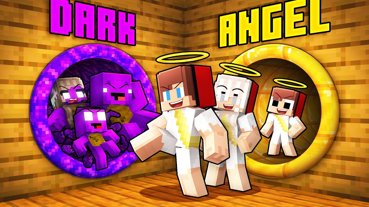 Mikey Family vs JJ Family: DARK vs ANGEL Choose a Slide Battle in Minecraft - Maizen