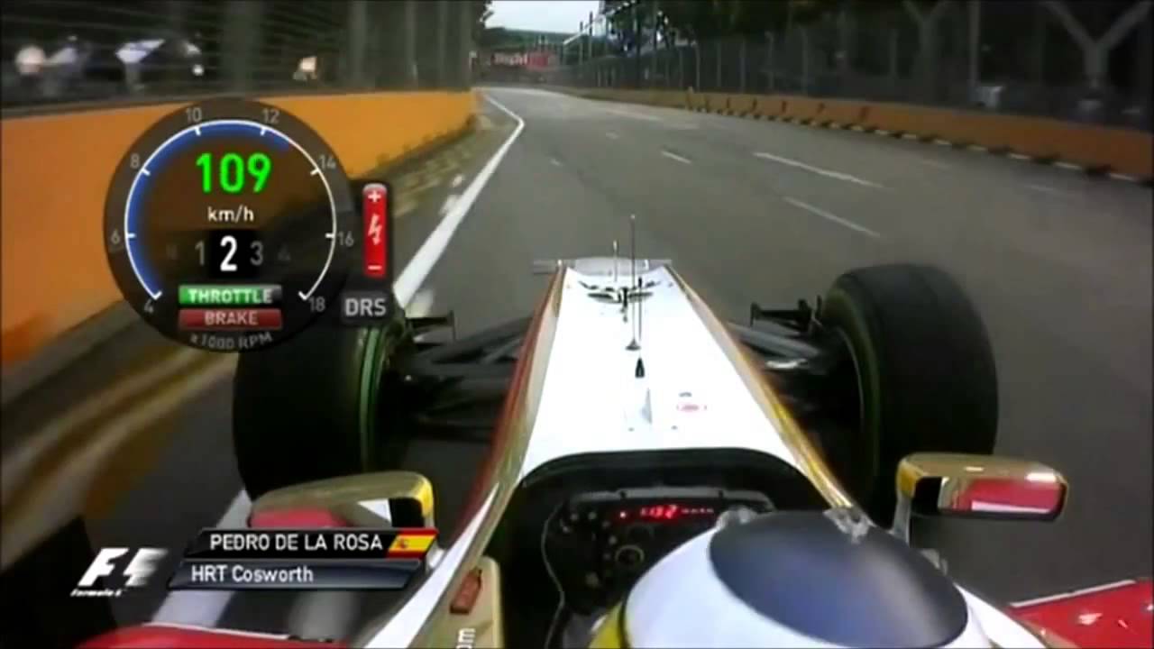 Pedro De La Rosa 2012 Singapore (Onboard) [FP1]