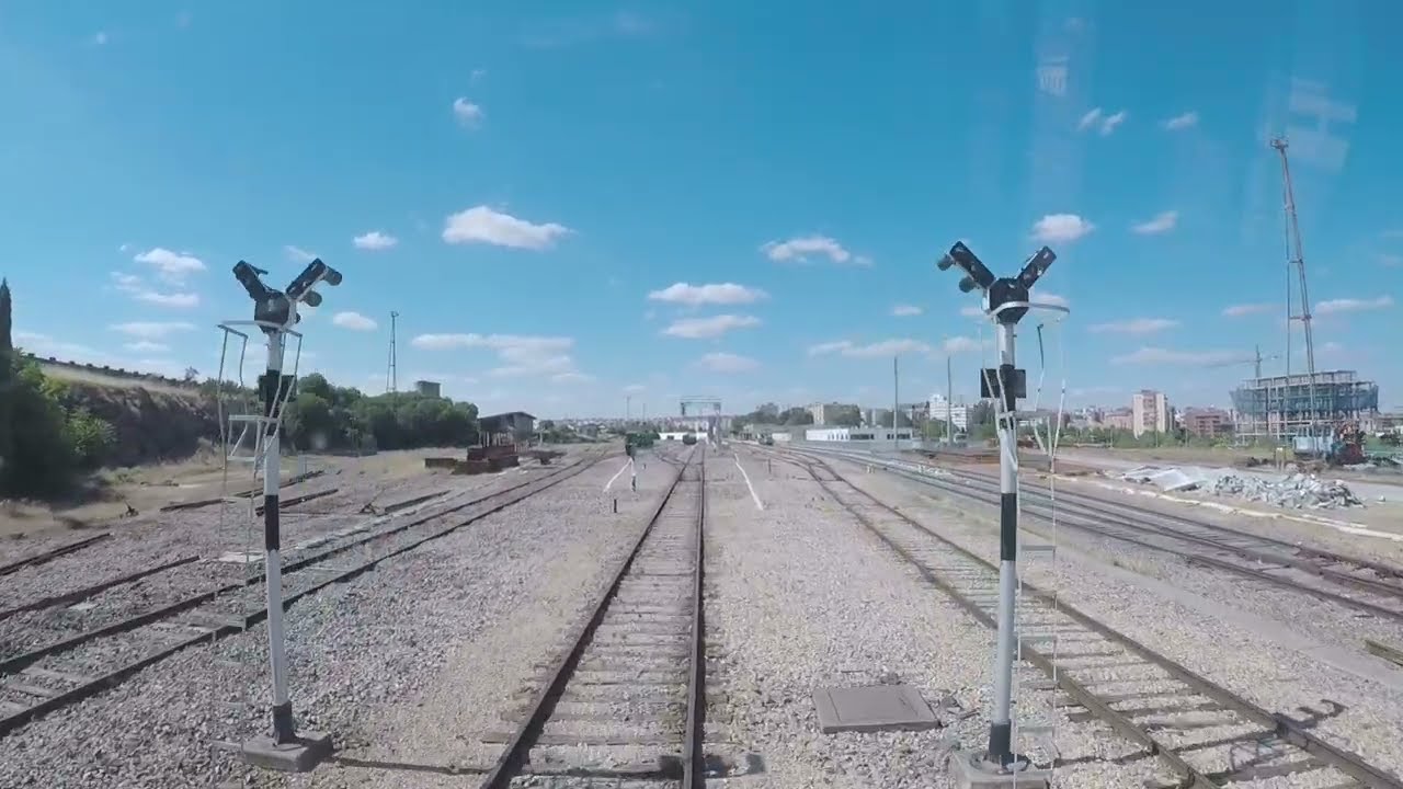 Mérida-Cáceres timelapse cabwiev train ride