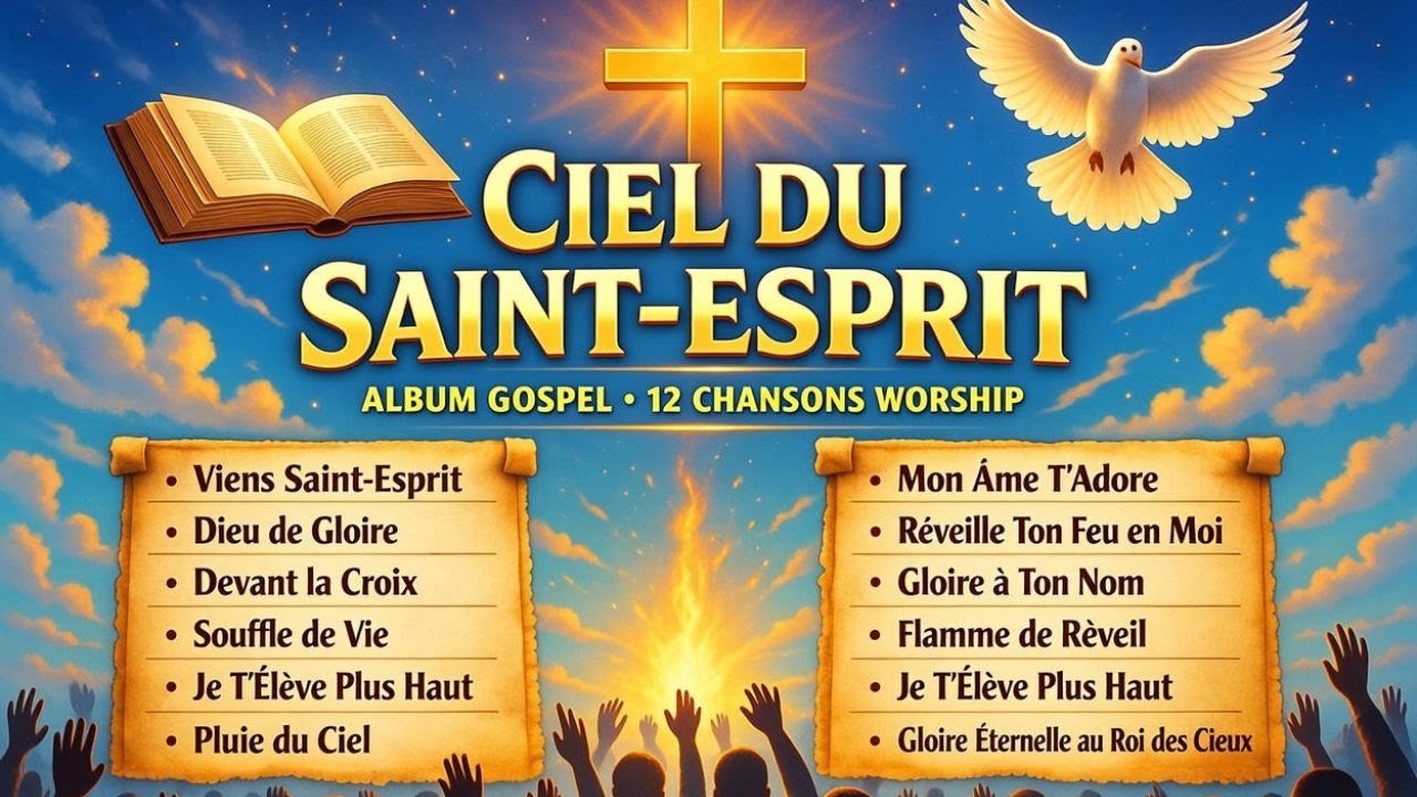 Ciel du du Saint-Esprit – Album Gospel Worship 12 Chants d’Adoration, Prière et Louange Profonde