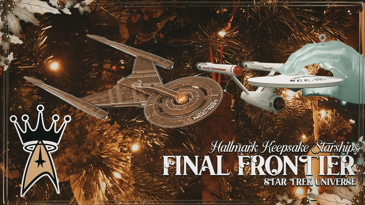 USS Discovery и рука Apollo Enterprise — украшения Hallmark 2018, 2023